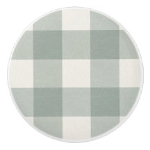 Gingham revisa verde claro