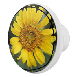 Pomo De Cerámica Girador de cerámica de girasol amarillo