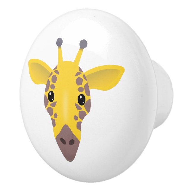 Pomo De Cerámica Giraffe (Derecha)