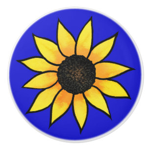 Pomo De Cerámica Girasol 3
