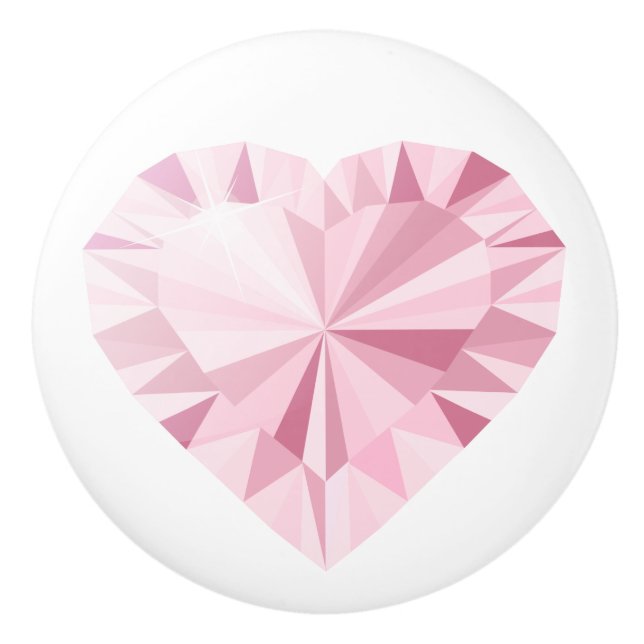 Pomo De Cerámica Girly Sparkly Diamond (Anverso)