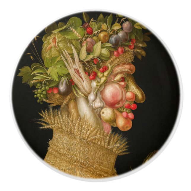 Pomo De Cerámica Giuseppe Arcimboldo - Verano (Anverso)