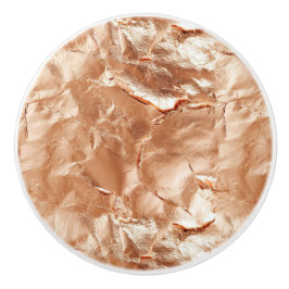 Pomo De Cerámica Glam de oro Peach Rosa