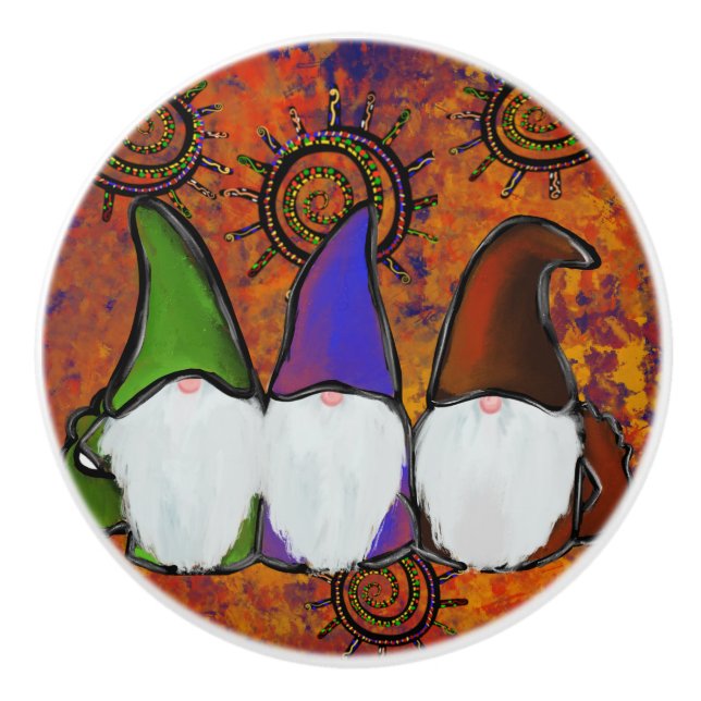 POMO DE CERÁMICA GNOMOS               (Anverso)