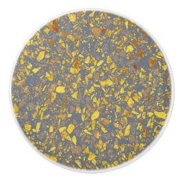 Pomo De Cerámica Gold Terrazzo Pattern