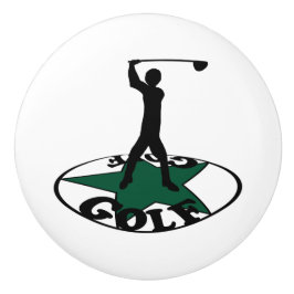 Pomo De Cerámica Golf: una maravillosa tarjeta de juego