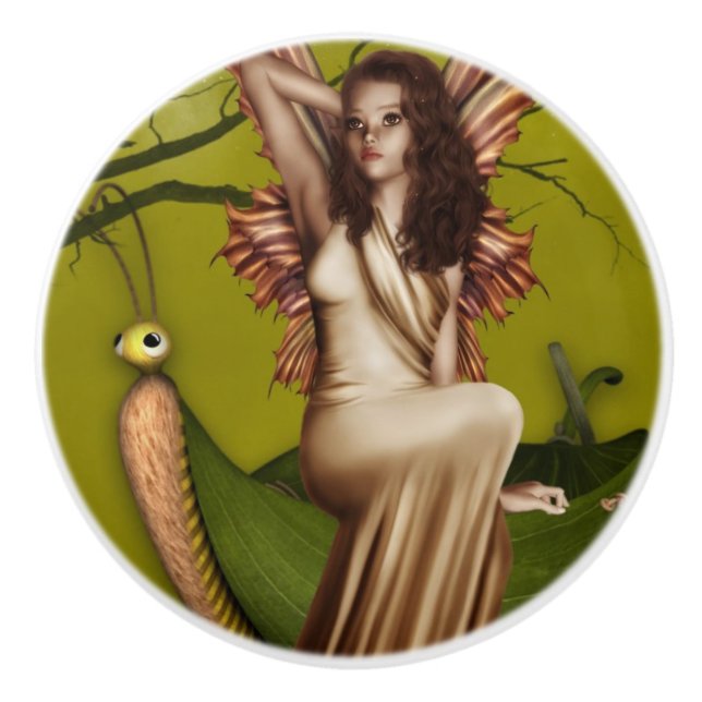 Pomo De Cerámica Góndola de hadas (Anverso)