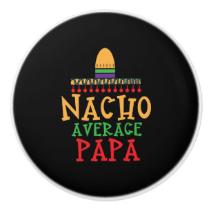 Pomo De Cerámica Gorra mexicano del abuelo medio de la papá del
