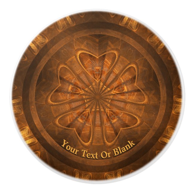 Pomo De Cerámica Grabado de madera (Anverso)