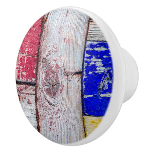 Pomo De Cerámica Gracioso Neoplasticismo estilo de arte de madera