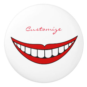 Pomo De Cerámica Gran sonrisa Thunder_Cove