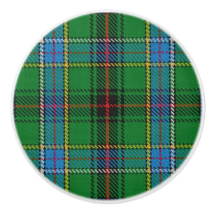 Pomo De Cerámica Grandeur Clan Duncan Tartan Plaid