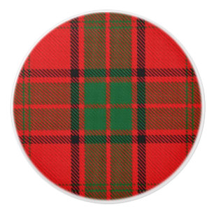 Pomo De Cerámica Grandeur Clan Maxwell Tartan Plaid