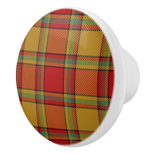 Pomo De Cerámica Grandeur Scrymgeour Tartan Plaid (Derecha)