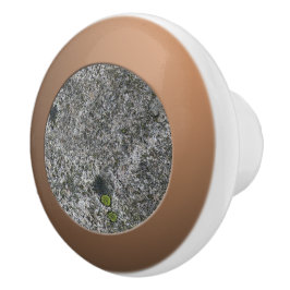 Pomo De Cerámica Granito gris geológico con mosca
