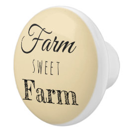 Pomo De Cerámica Granja dulce Granja Rustic