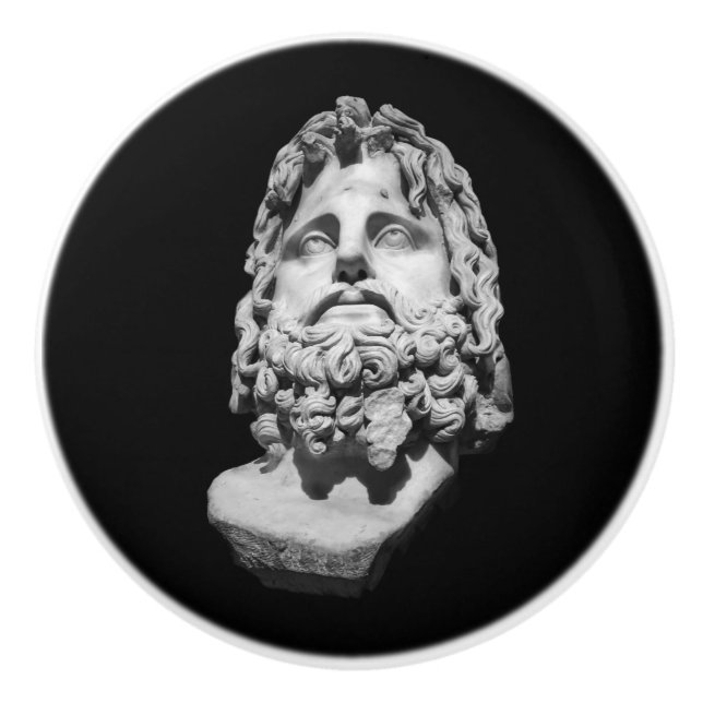 Pomo De Cerámica Greco Roman Bust (Anverso)