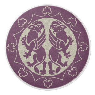 Pomo De Cerámica Griffins medieval