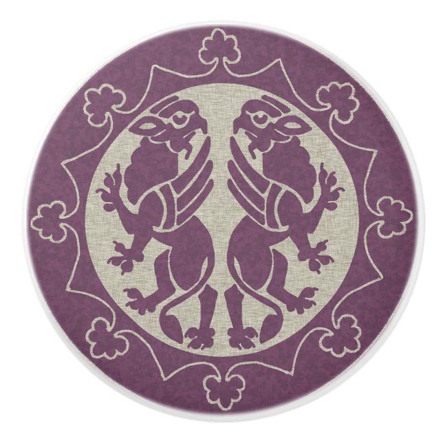 Pomo De Cerámica Griffins medieval (Anverso)