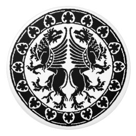 Pomo De Cerámica Griffins medieval