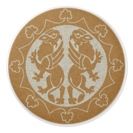 Pomo De Cerámica Griffins medieval