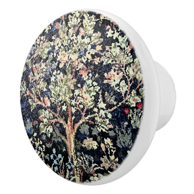 Pomo De Cerámica Guillermo Morris Árbol de la Vida Extraída de Cerá (Derecha)