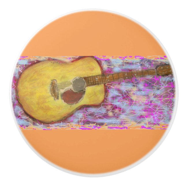 Pomo De Cerámica Guitarra Acústica (Anverso)