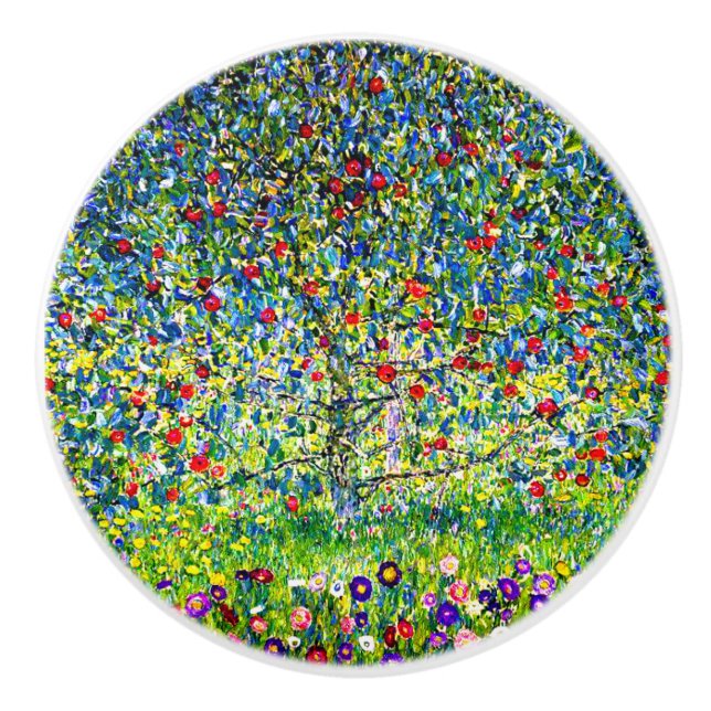 Pomo De Cerámica Gustav Klimt Apple Tree (Anverso)