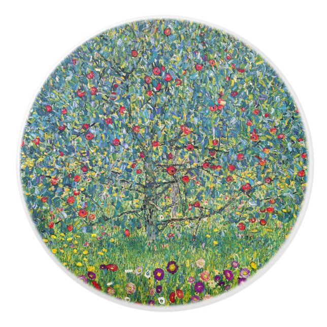 Pomo De Cerámica Gustav Klimt - Árbol de manzanas (Anverso)