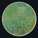 Pomo De Cerámica Gustav Klimt - Campo de amapola<br><div class="desc">Campo de amapola / Campo de los cachorros - Gustav Klimt,  Petróleo en lienzo,  1907</div>