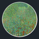 Pomo De Cerámica Gustav Klimt - Campo de amapola<br><div class="desc">Campo de amapola / Campo de los cachorros - Gustav Klimt,  Petróleo en lienzo,  1907</div>