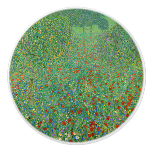 Pomo De Cerámica Gustav Klimt - Campo de amapola