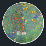 Pomo De Cerámica Gustav Klimt - Jardín de campo con girasoles<br><div class="desc">Jardín de campo con girasoles / Jardín de granja con girasoles - Gustav Klimt en 1905-1906</div>