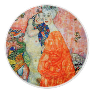 Pomo De Cerámica Gustav Klimt - Mujeres amigas