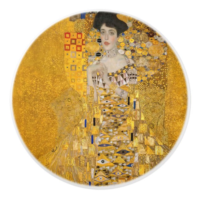 Pomo De Cerámica Gustav Klimt - Retrato de Adele Bloch-Bauer I (Anverso)