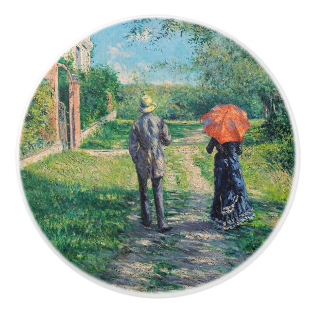 Pomo De Cerámica Gustave Caillebotte - El Camino Alto (Anverso)