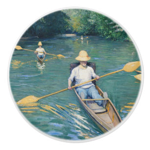 Pomo De Cerámica Gustave Caillebotte - Saltos en los Yerres