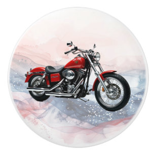 Pomo De Cerámica Halcón Patriótico V-Twin Evo Era Knob