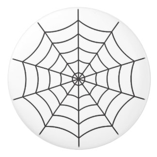 Pomo De Cerámica Halloween gótico de Spiderweb
