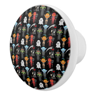 Pomo De Cerámica Halloween Party Knob