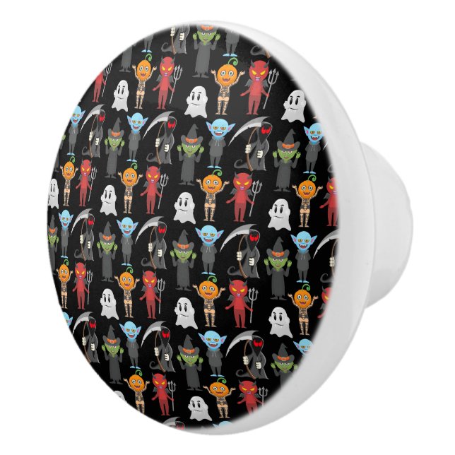 Pomo De Cerámica Halloween Party Knob (Derecha)