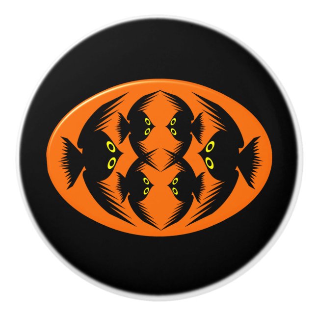 Pomo De Cerámica Halloween recorre el Knob de cerámica (Anverso)