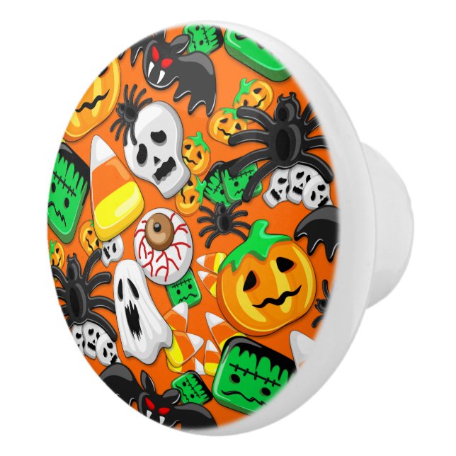 Pomo De Cerámica Halloween Spooky Candies Fiesta (Derecha)