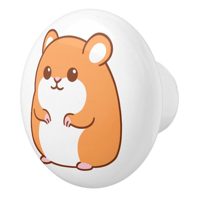 Pomo De Cerámica Happy Hamster Knob (Derecha)