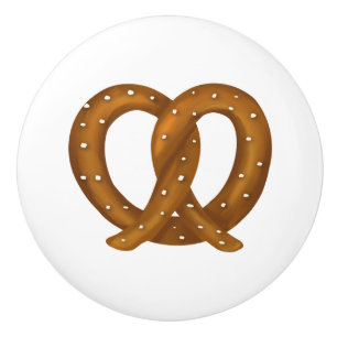 Pomo De Cerámica Hardware suave pretzel quirky Cute