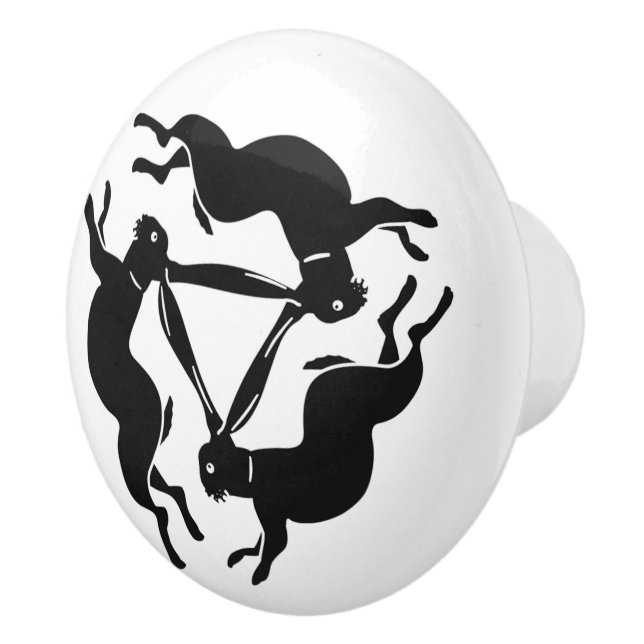 Pomo De Cerámica Hare/Rabbit (Derecha)