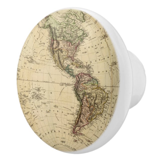 Pomo De Cerámica Hemisferio occidental 8 (Derecha)