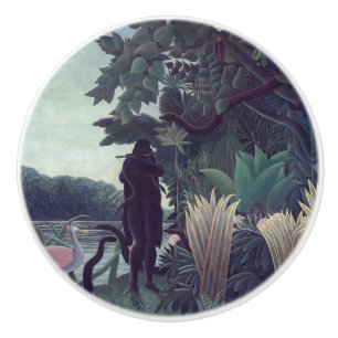 Pomo De Cerámica Henri Rousseau - El encantador de serpientes