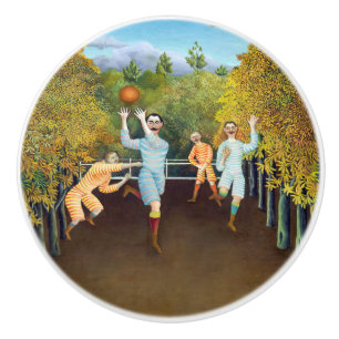 Pomo De Cerámica Henri Rousseau - Futbolistas