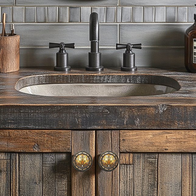 Pomo De Cerámica Hermosa ventana de vidrio manchado de estilo Art D (Subido por el creador)